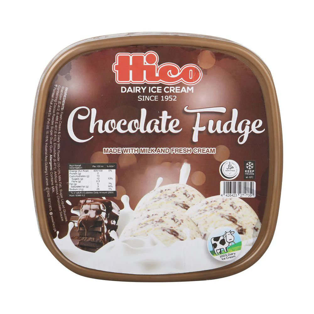 Picture of Hico Chocolate Fudge Ice Cream Family Pack 1.5Ltr