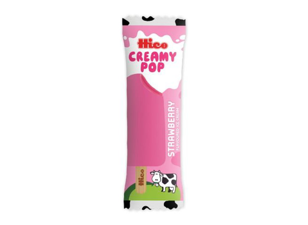 Picture of Hico Creamy Pop Strawberry Ice Cream 50ML