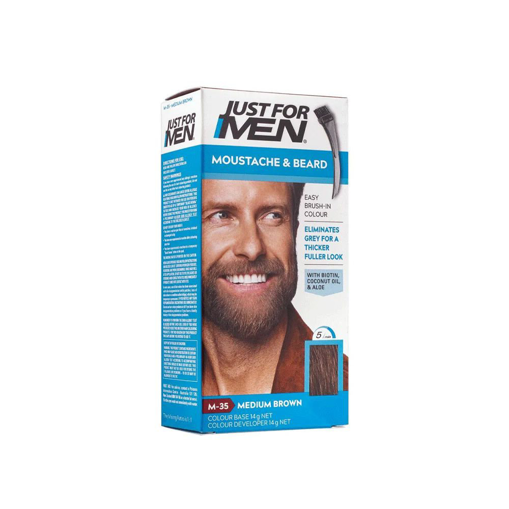 Picture of Just For Men Moustache & Beard Medium Brown M-35