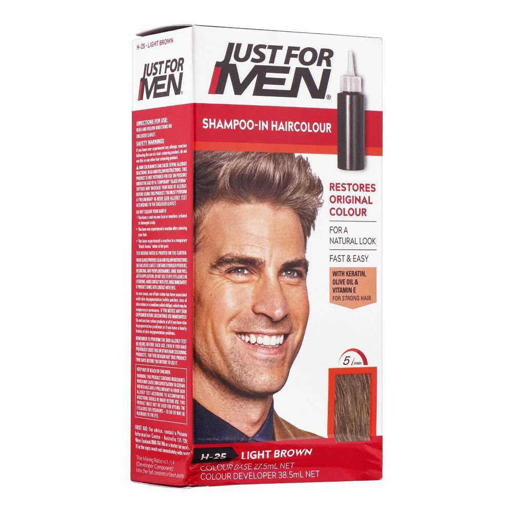 Picture of Just For Men Shampoo Hair Colour light Brown H-25