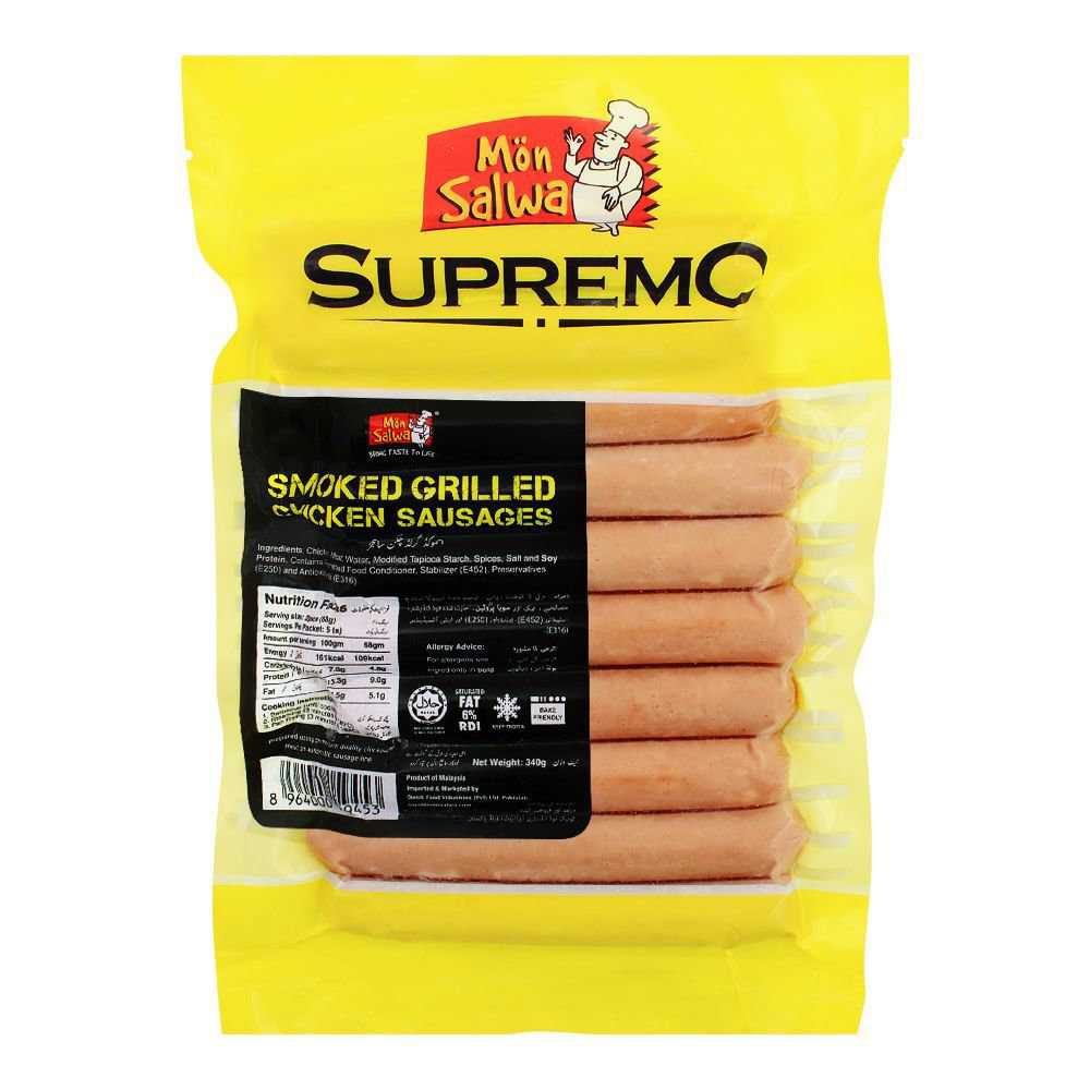 Picture of Mon Salwa Smoked Grilled Chicken Sausages 340GM