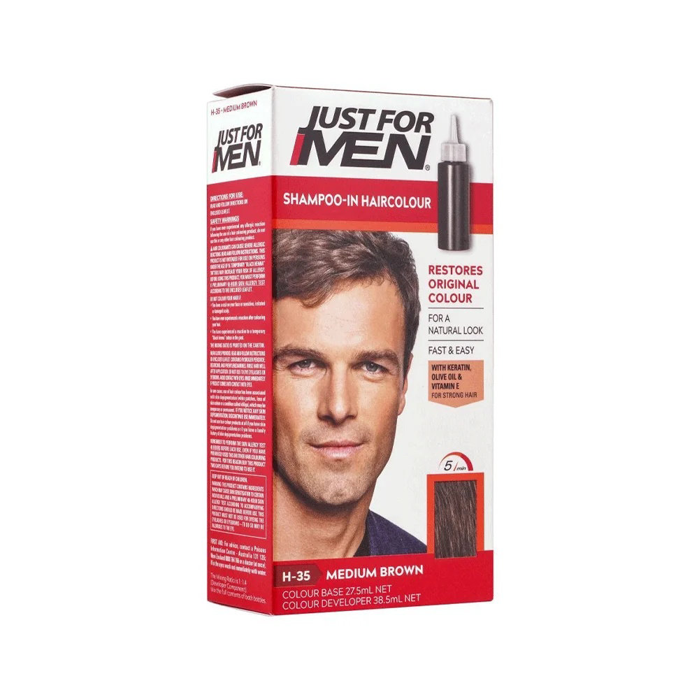 Picture of Just For Men Shampoo Hair Colour Medium Brown H-35
