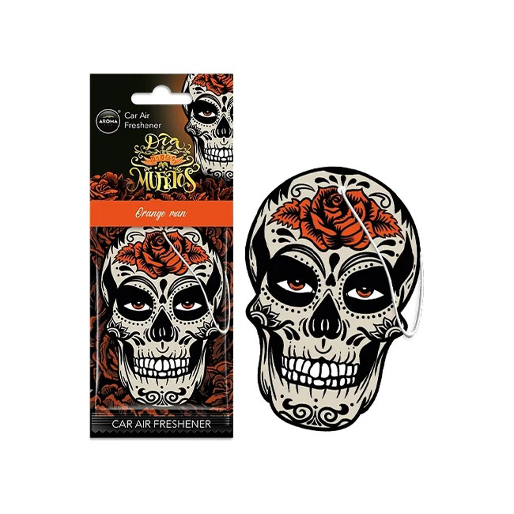 Picture of Aroma Car Air Freshener Skull Orange Man