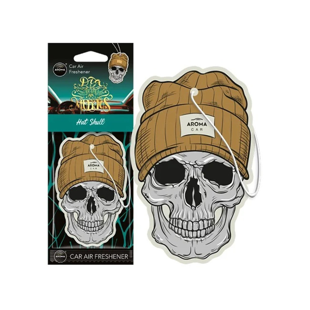 Picture of Aroma Car Air Freshener Skull In Cap 