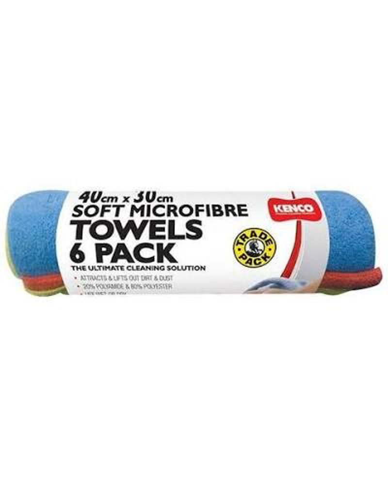 Picture of Kenco Soft Microfibre Towels 6Pcs