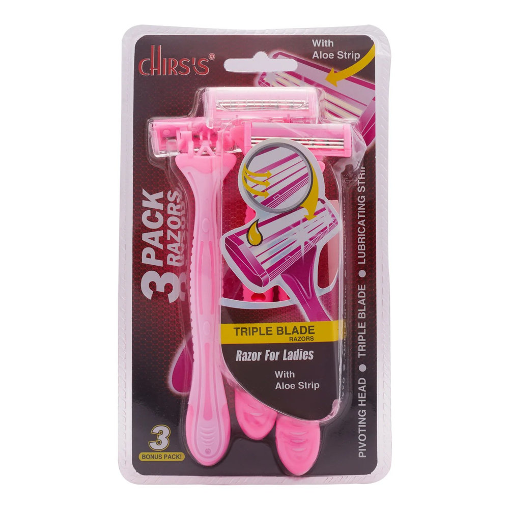 Picture of Chirs's Triple Blade With Aloe Strip Razor 3Pcs