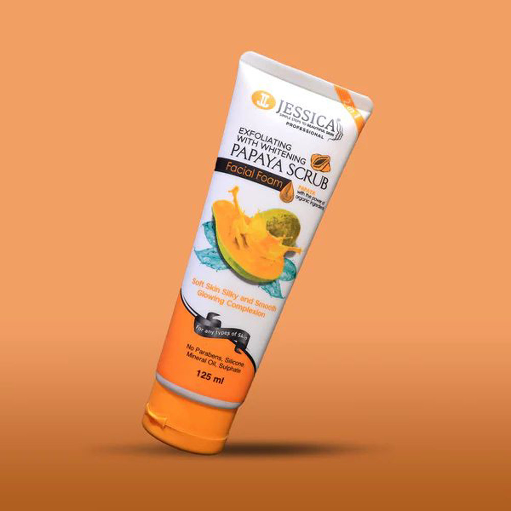 Picture of Jessica Exfoliating Papaya Scrub Facial Foam 125GM