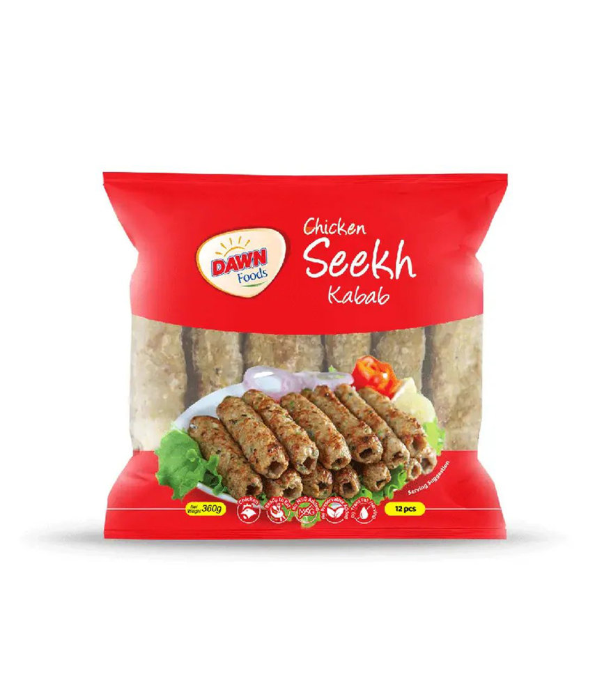 Picture of Dawn Food Chicken Seekh Kabab 12Pcs 360GM