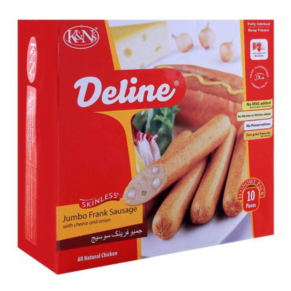 Picture of K&N Jumbo Frank With Cheese & Onion 740GM