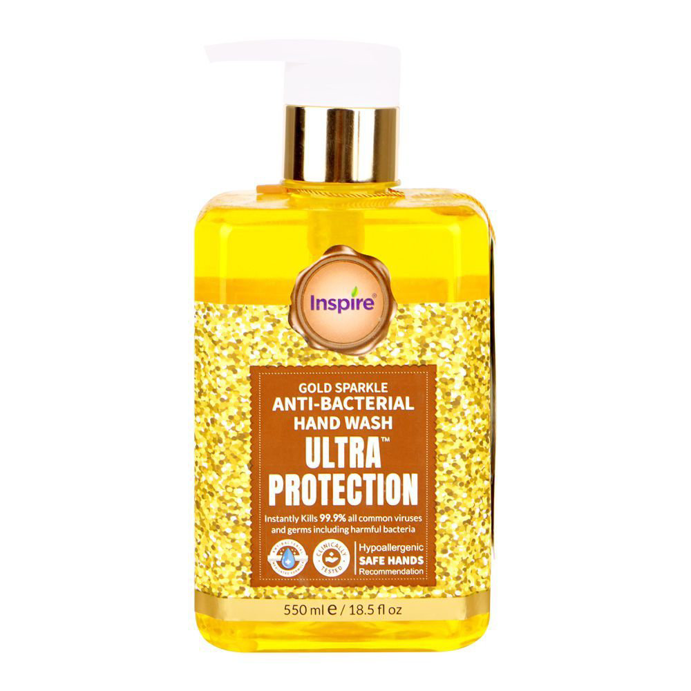 Picture of Inspire Gold Sparkle Anti-Bacterial Hand Wash 550ML