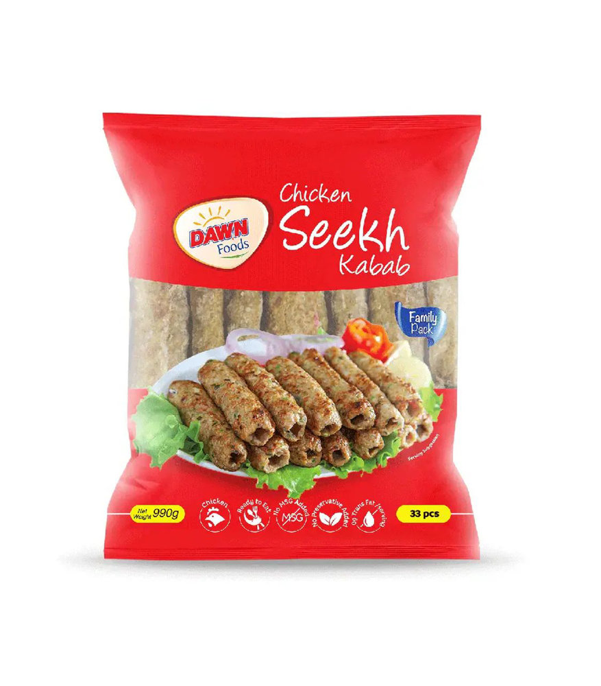 Picture of Dawn Food Chicken Seekh Kabab 33Pcs 990GM