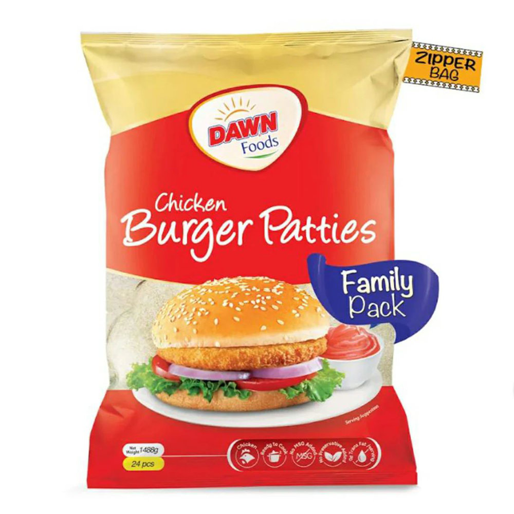 Picture of Dawn Food Chicken Burger Pattie 24Pcs 1488GM