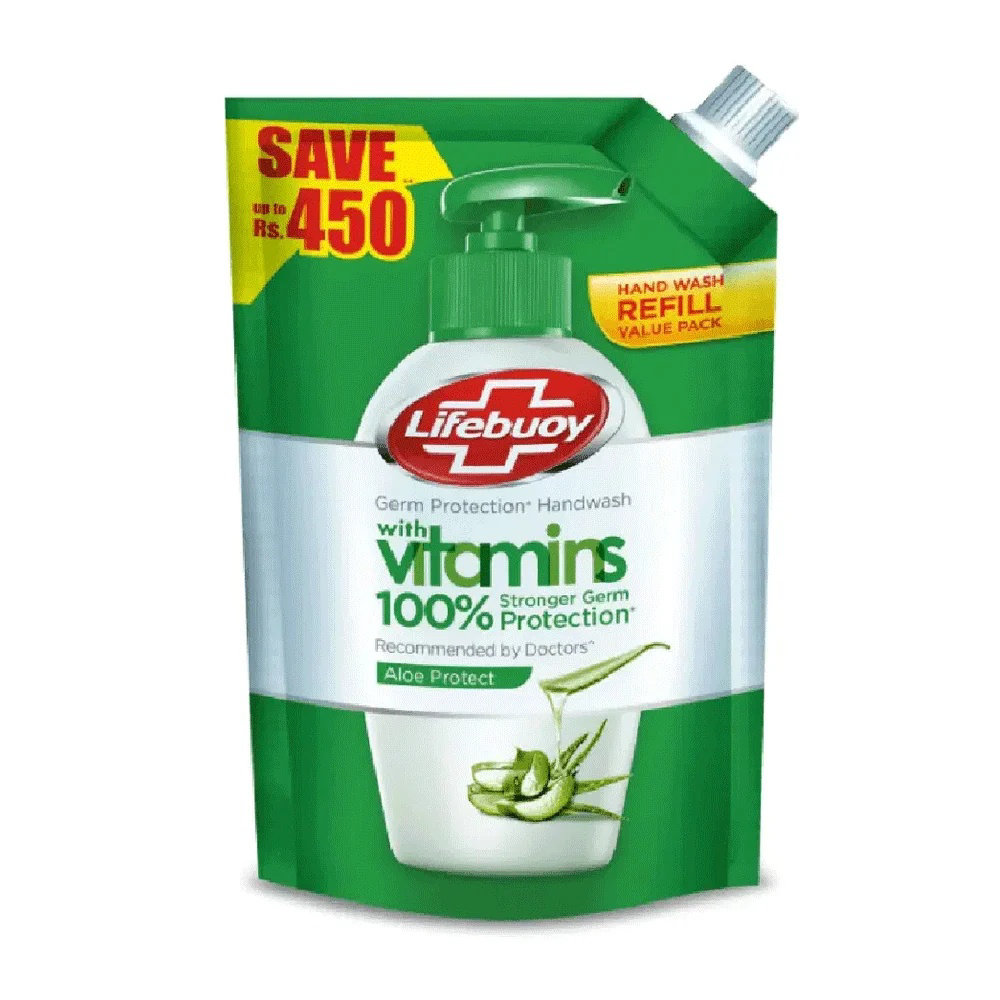 Picture of Lifebuoy With Vitamins Aloe Vera Hand Wash Refill 900ML