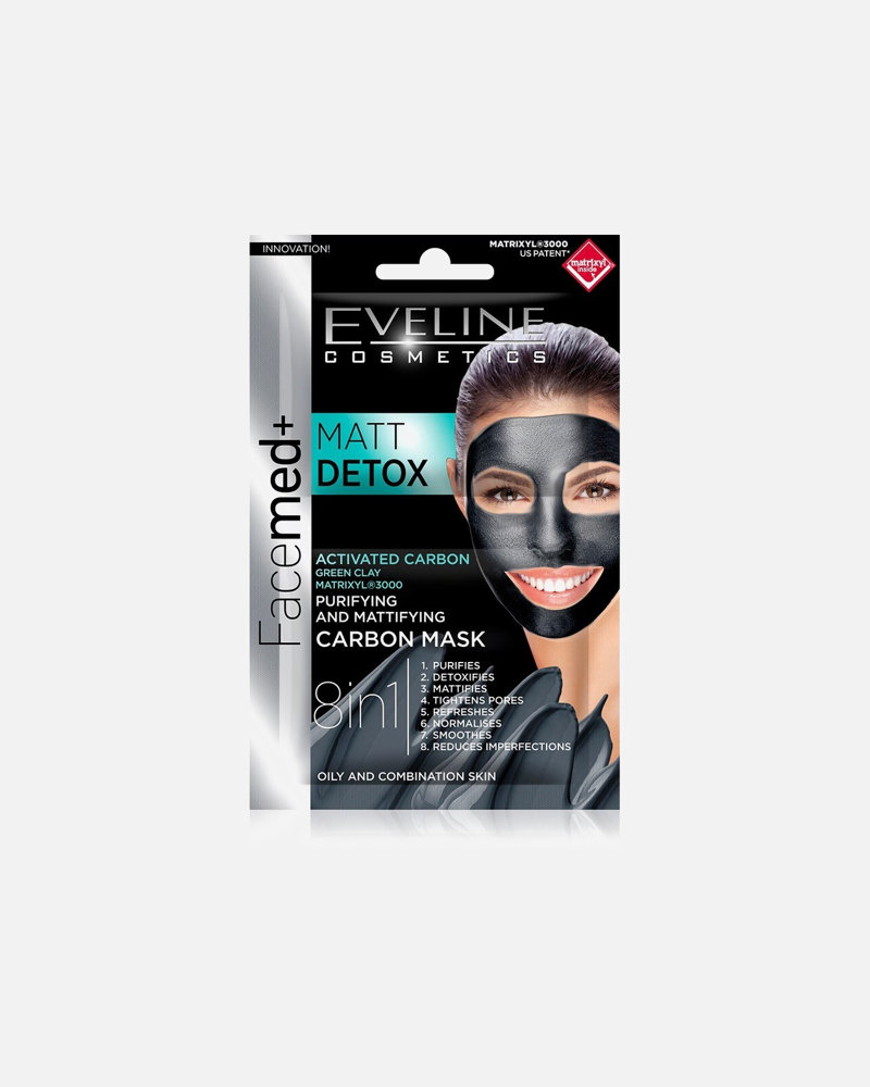 Picture of Eveline Facemed Matt Detox Carbon Mask 10ML