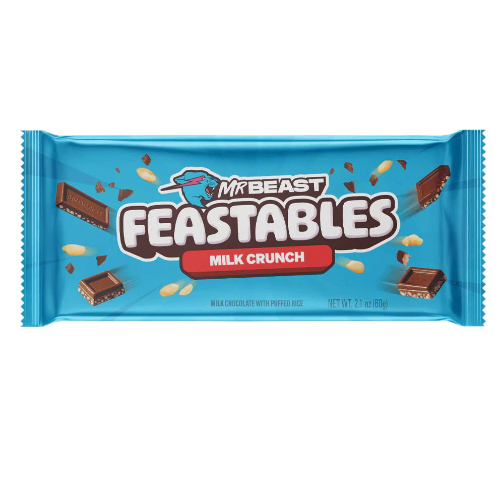 Picture of MR Beast Feastables Milk Crunch Chocolate 60GM