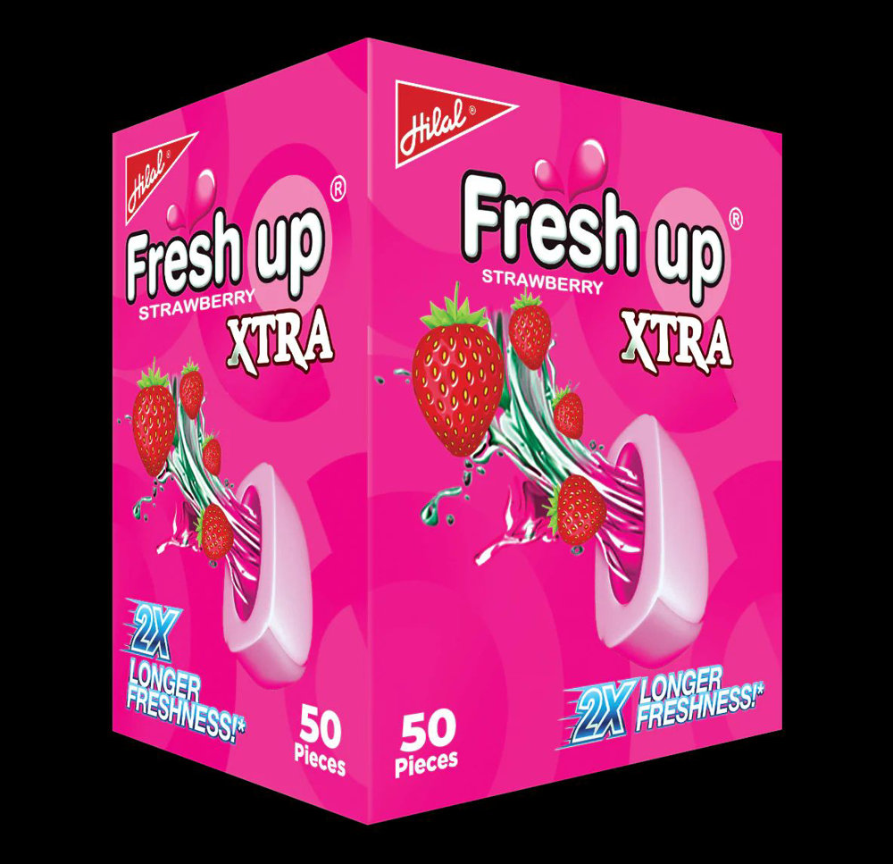 Picture of Hilal Freshup Strawberry Gum 50Pcs