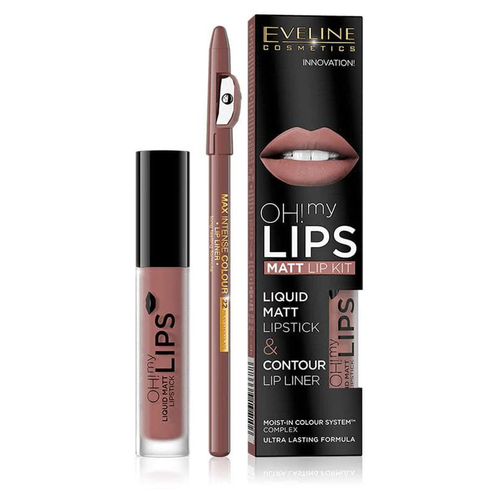 Picture of Eveline Oh My Lips Liquid Matte Lipstick 02
