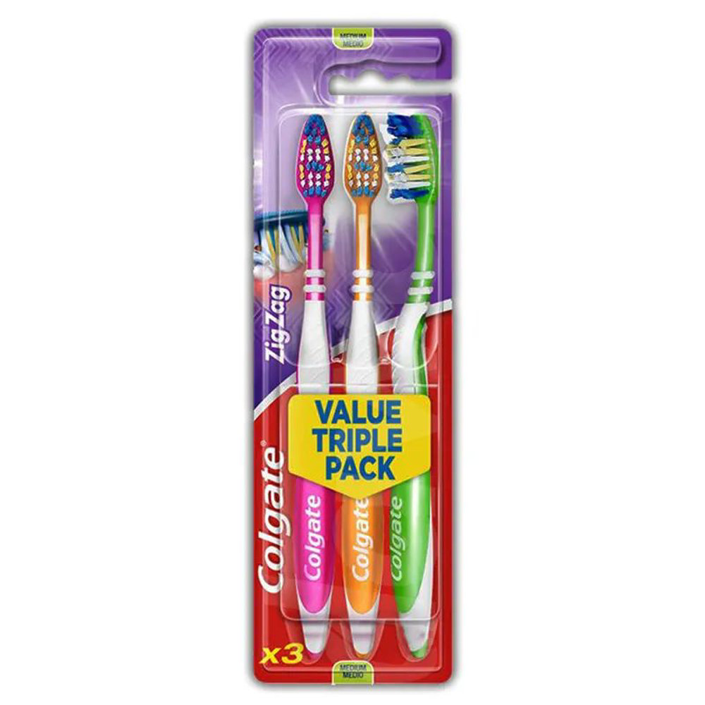Picture of Colgate Zig Zag Soft Triple Pack Toothbrush 