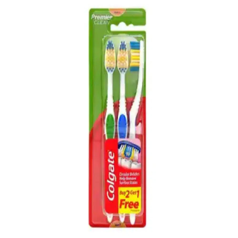 Picture of Colgate Premier Clean Soft Triple Pack Toothbrush