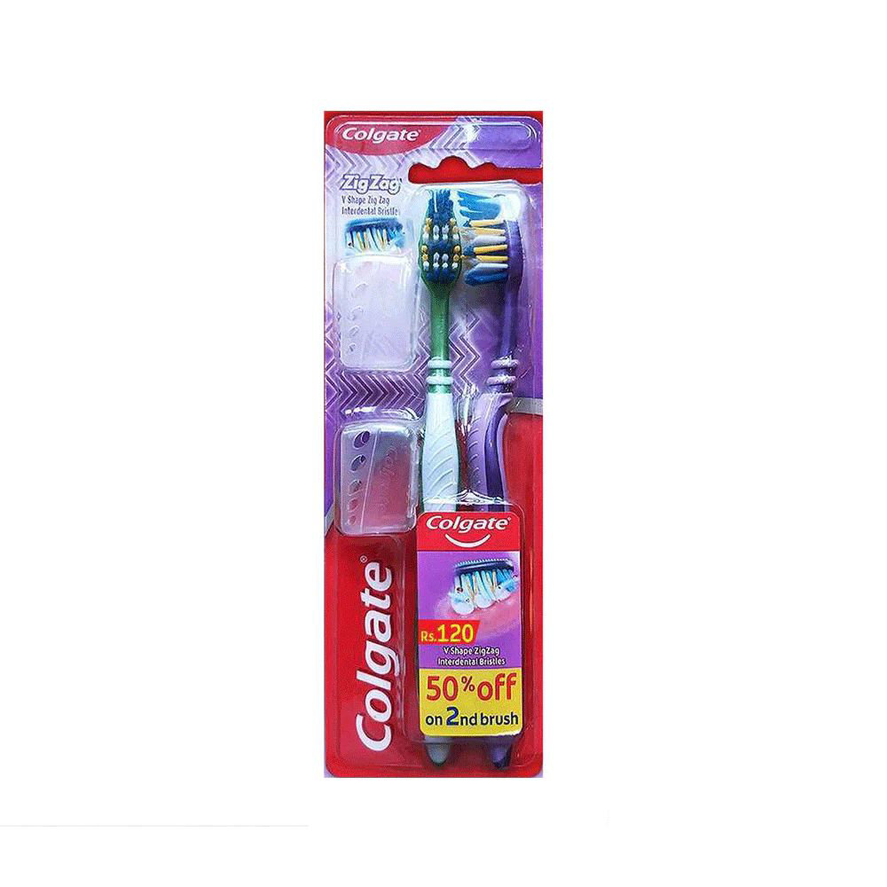 Picture of Colgate Zig Zag Soft Twin Pack Toothbrush 