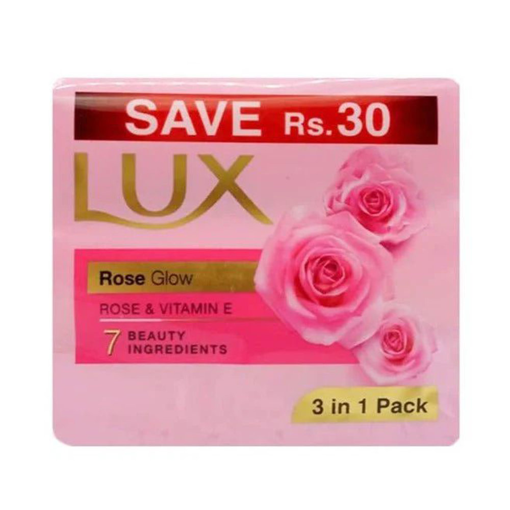 Picture of Lux Rose Glow Trio Soap Pack 130GM 