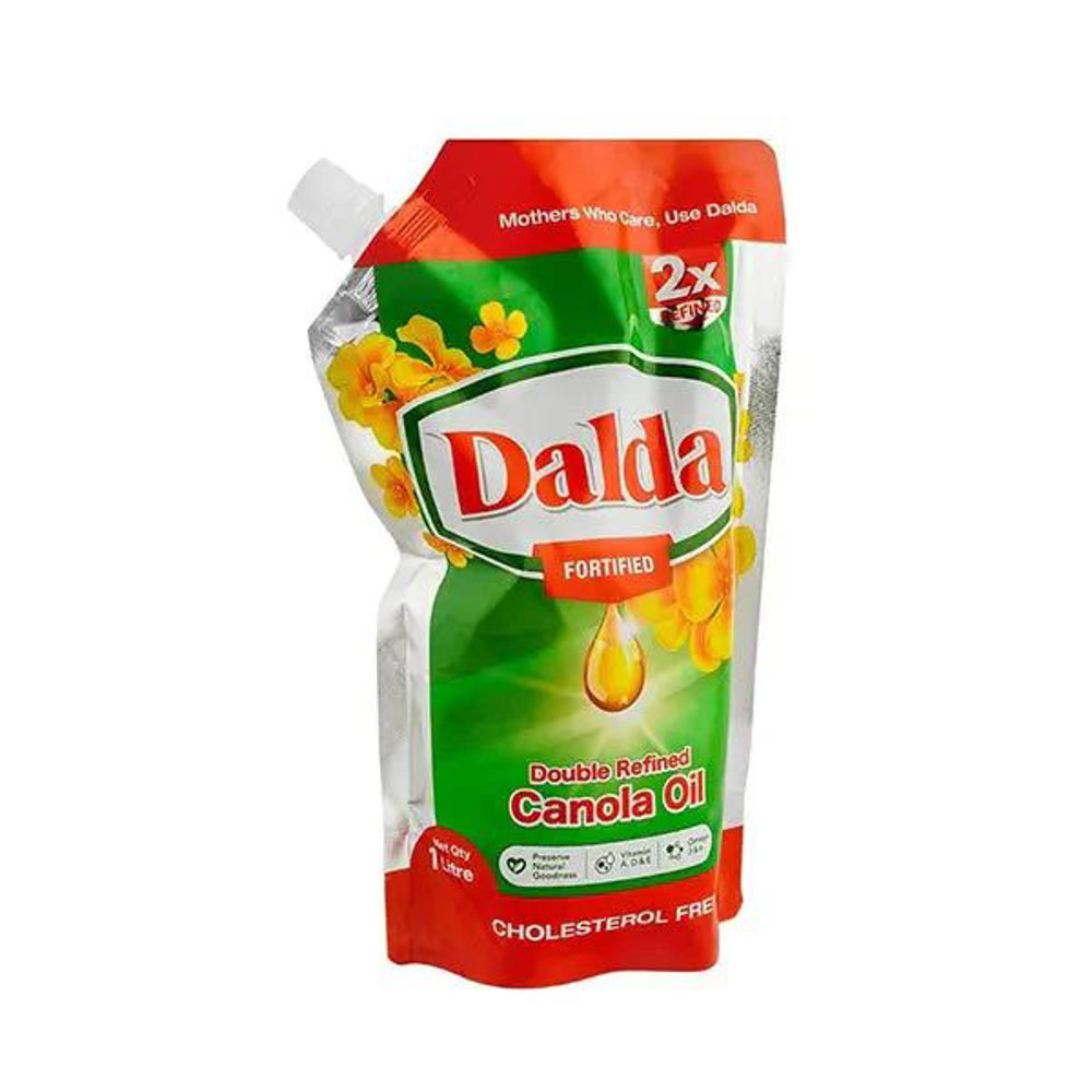 Picture of Dalda Double Refind Canola Oil Pouch 1Ltr
