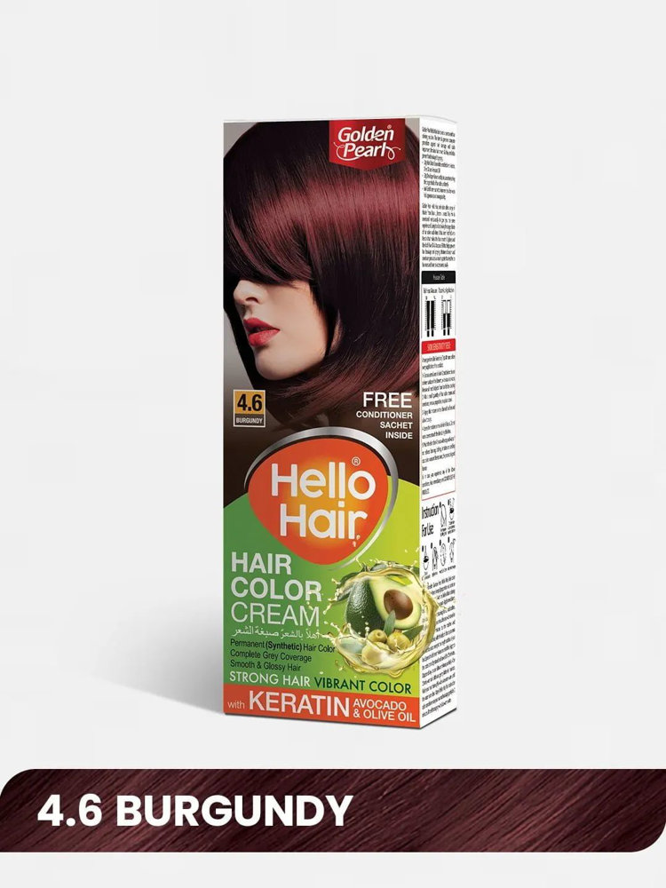 Picture of Golden Pearl Hello Hair Color 4.6 Burgundy