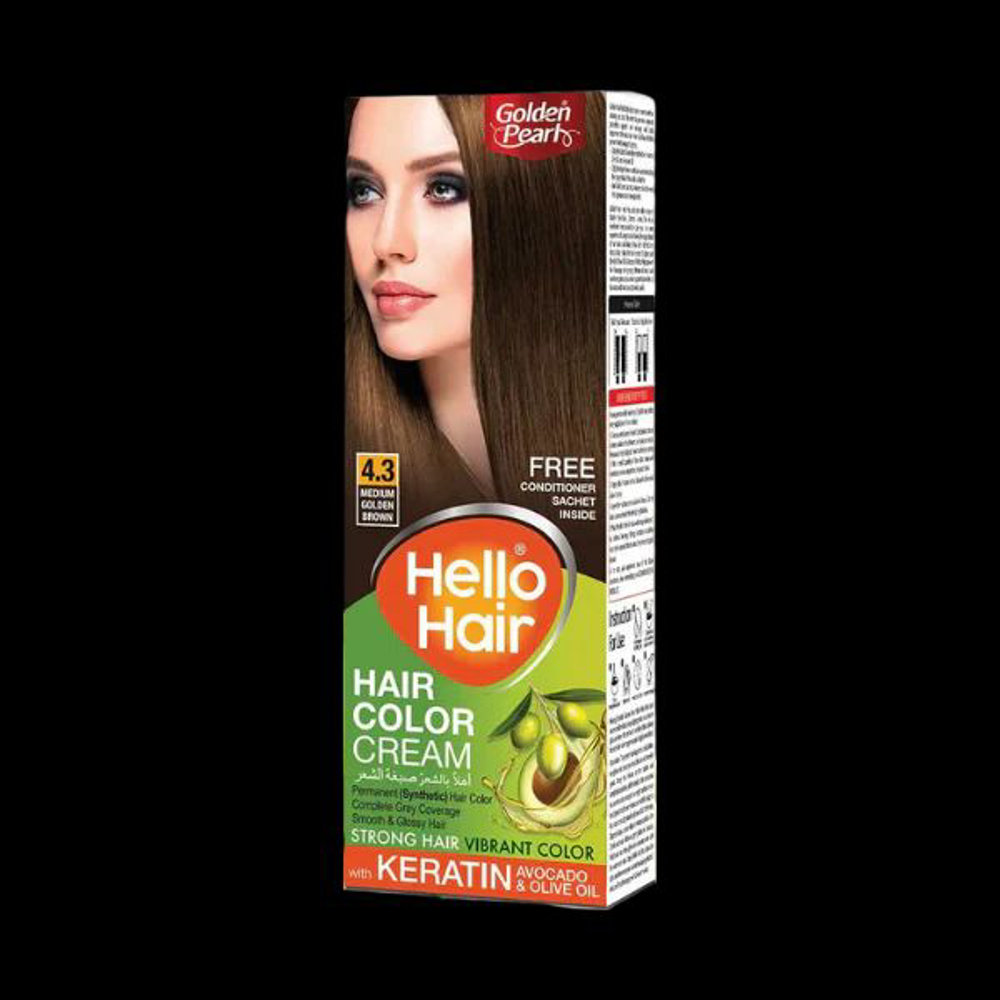 Picture of Golden Pearl Hello Hair Color 4.3 Medium Golden Brown