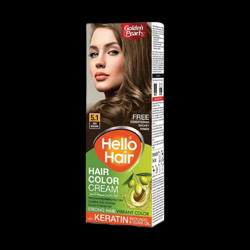 Picture of Golden Pearl Hello Hair Color 5.1 Ash Brown