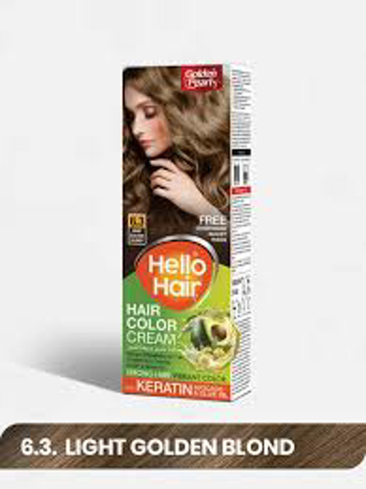 Picture of Golden Pearl Hello Hair Color 6.3 Light Golden Blond