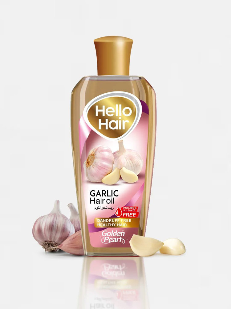 Picture of Golden Pearl Hello Hair Garlic Hair Oil 200ML