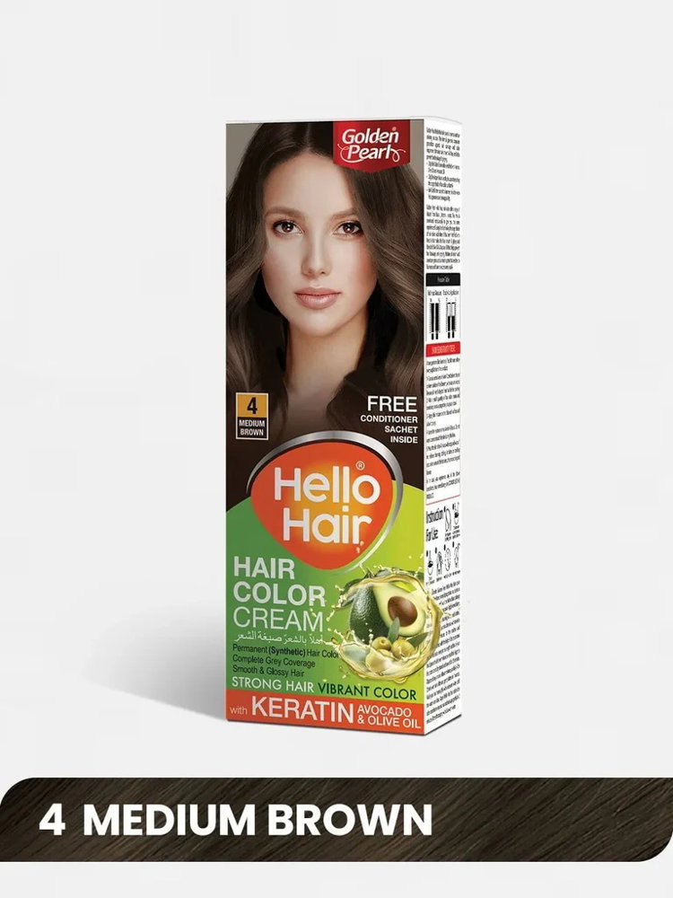 Picture of Golden Pearl Hello Hair Color 4 Medium Brown