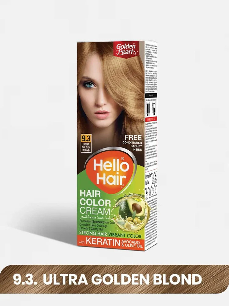 Picture of Golden Pearl Hello Hair Color 9.3 Ultra Golden Blond