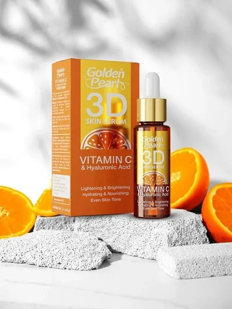 Picture of Golden Pearl 3D Vitamin-C Hyaluronic Acid Skin Serum 30ML