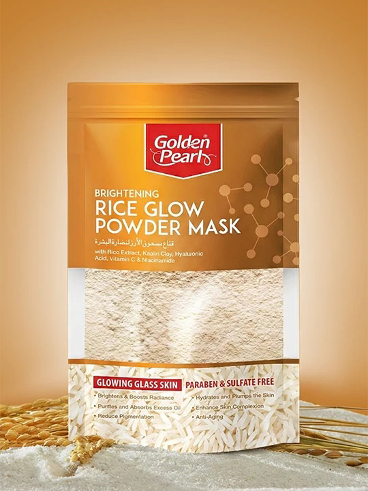 Picture of Golden Pearl Brightening Rice Glow Powder Mask 120GM