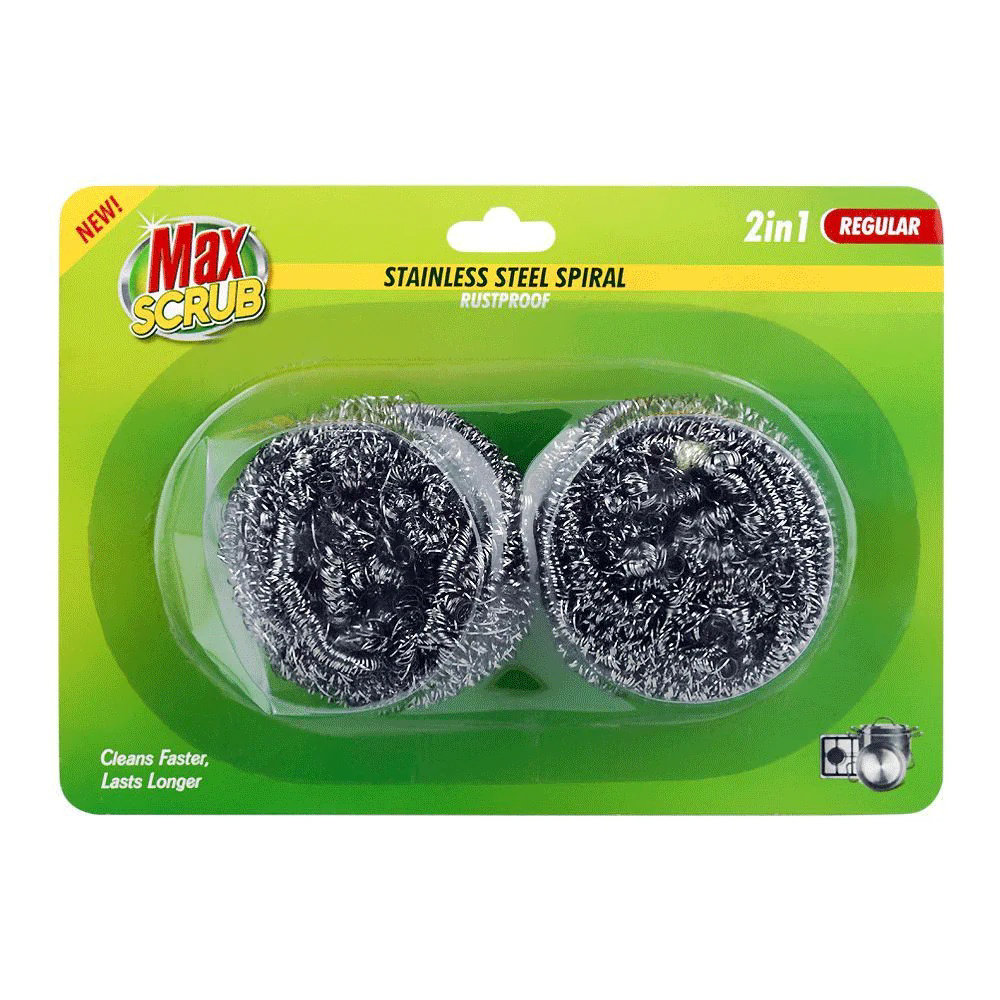 Picture of Max Scrub Regular 2In 1 Stainless Steel Spiral 