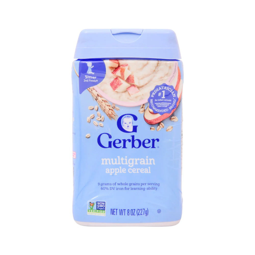 Picture of Gerber Multigrain Apple Cereal 227GM