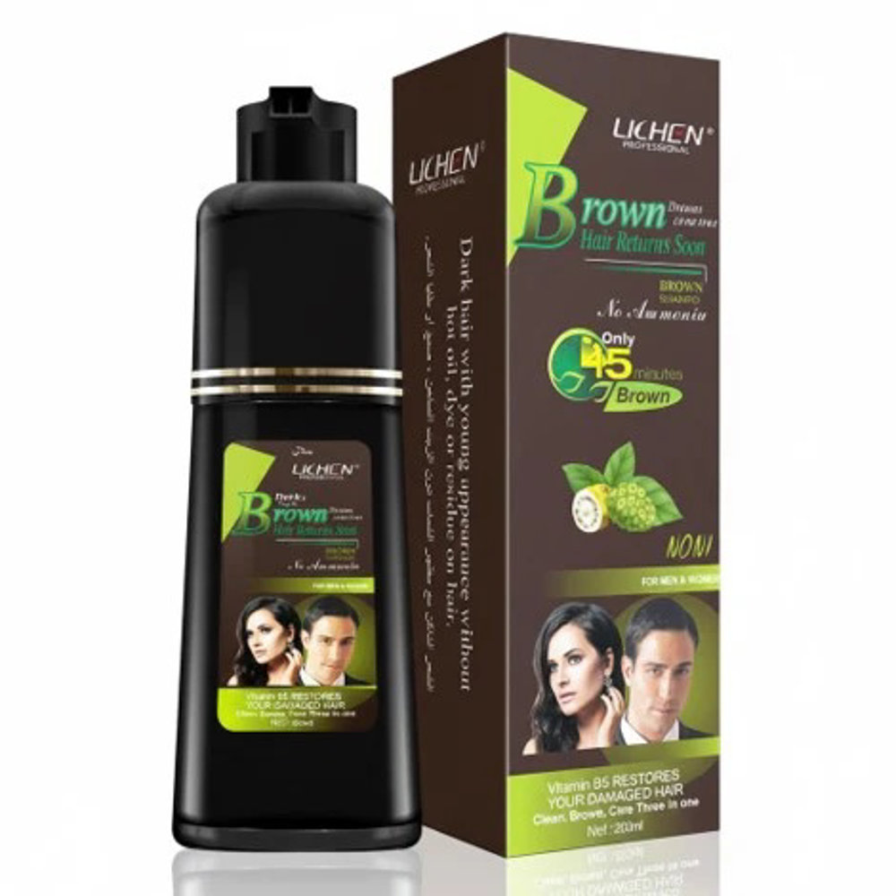 Picture of Lichen Hair Brown Shampoo Shasha 20ML