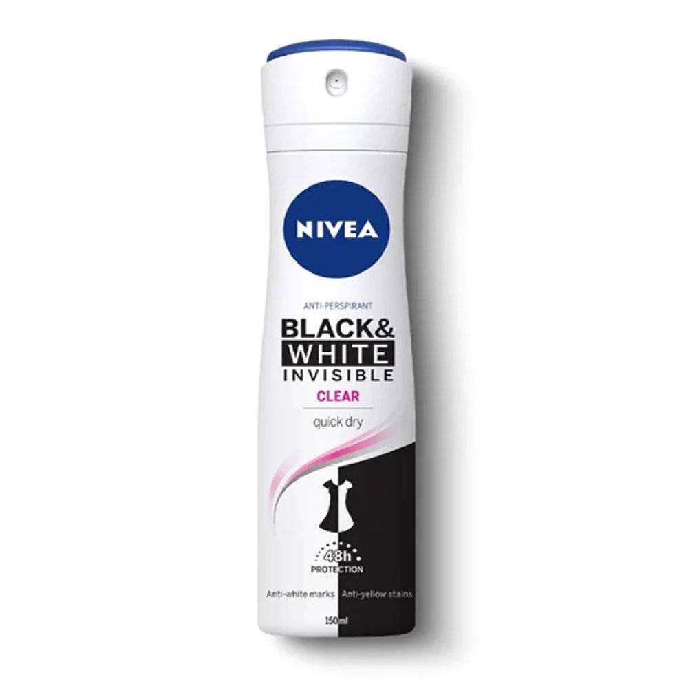 Picture of Nivea Black & White Invisible Clear Body Spray 150ML