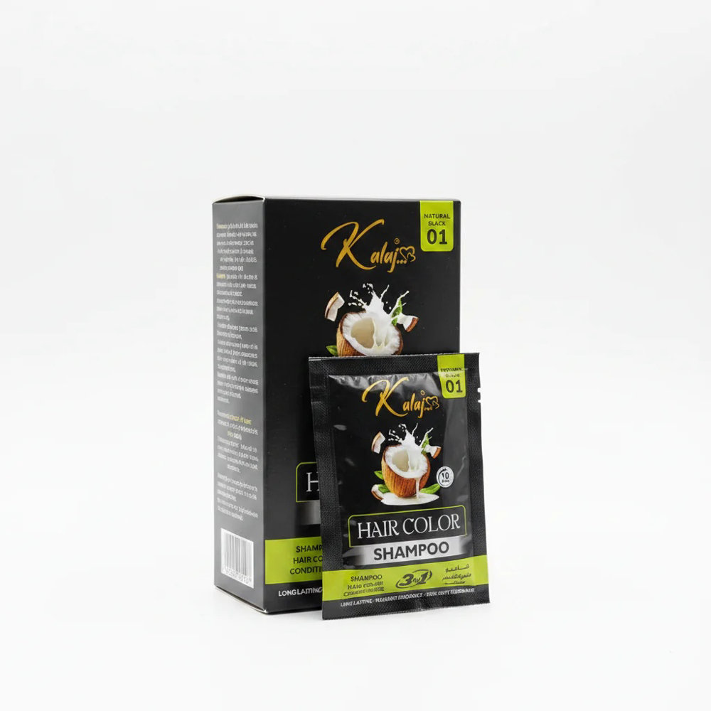 Picture of Kalaj Hair Color Shampoo 01 Natural Black Sachet