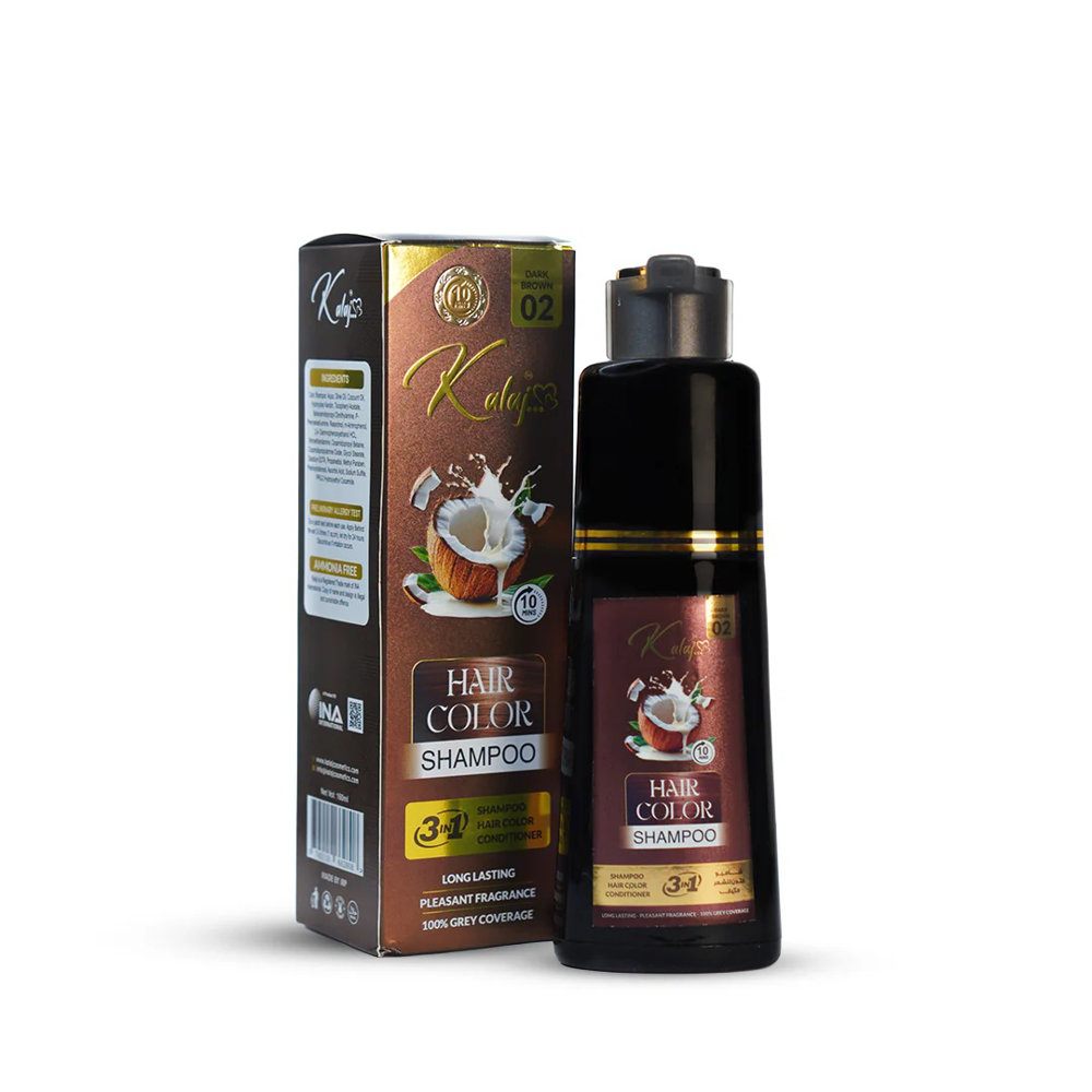 Picture of Kalaj Hair Color Shampoo 02 Dark Brown Sachet