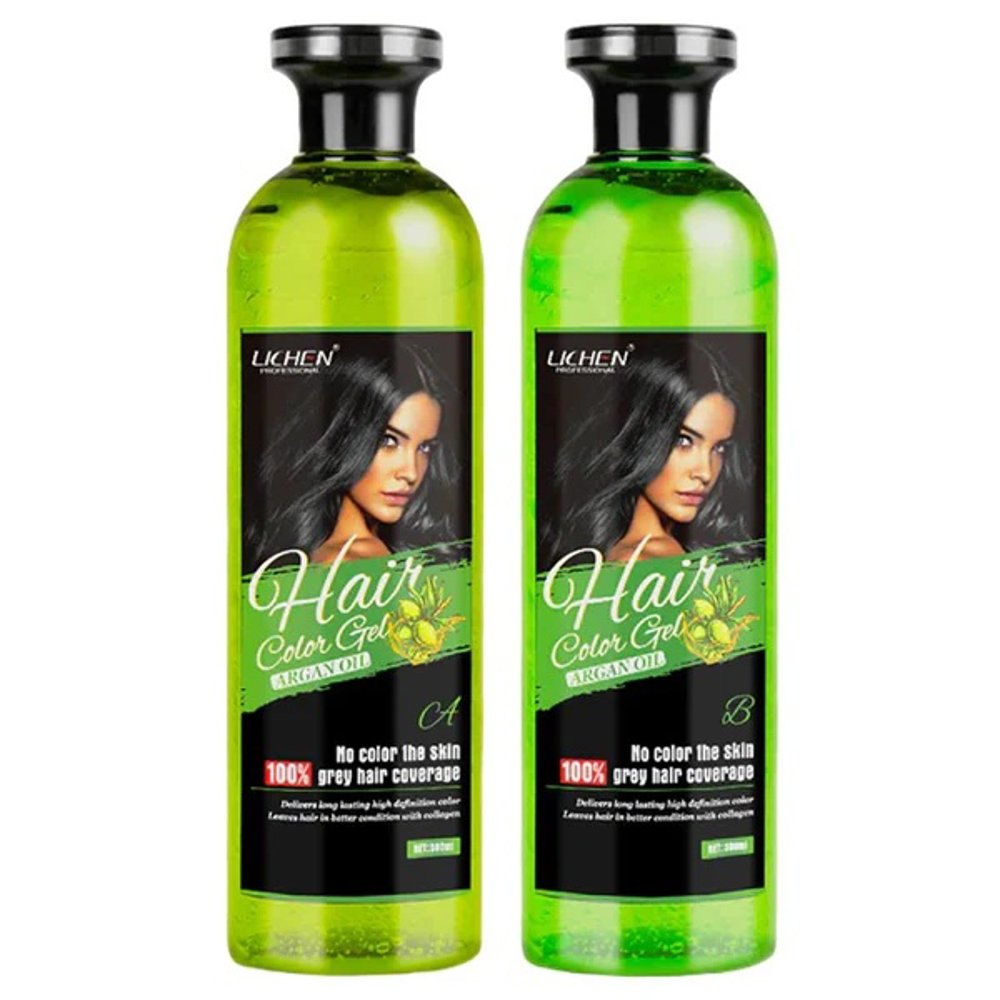 Picture of Lichen Hair Color Gel Argan Oil Natural Black 250ML