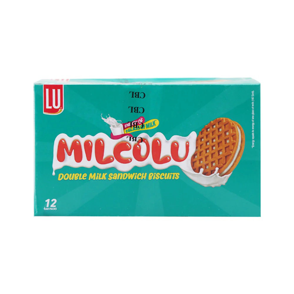 Picture of Lu Milcolu Double Milk Sandwich Biscuits 24.3GM