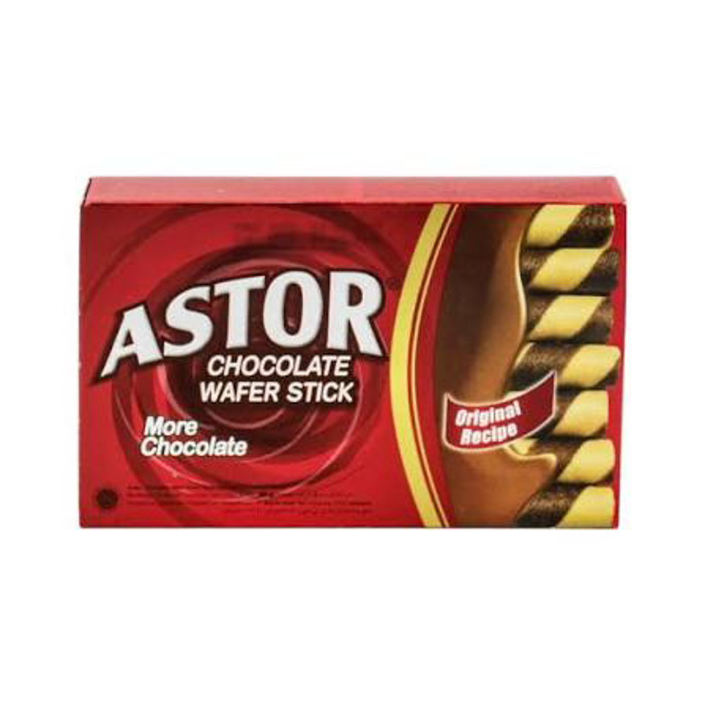 Picture of Astor Wafer Roll Cokelat Mini Stick Box 40GM