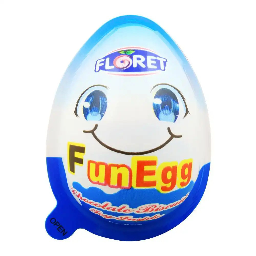 Picture of Floret Fun Egg Chocolate Biscuit For Boys 20GM