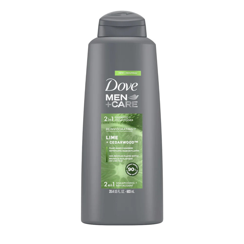 Picture of Dove Men Lime Cedarwood Shampoo+Conditioner 603ML
