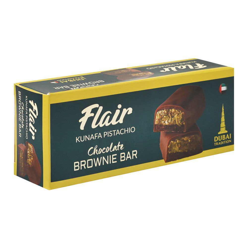 Picture of Flair Kunafa Pistachio Brownie Bar 50GM