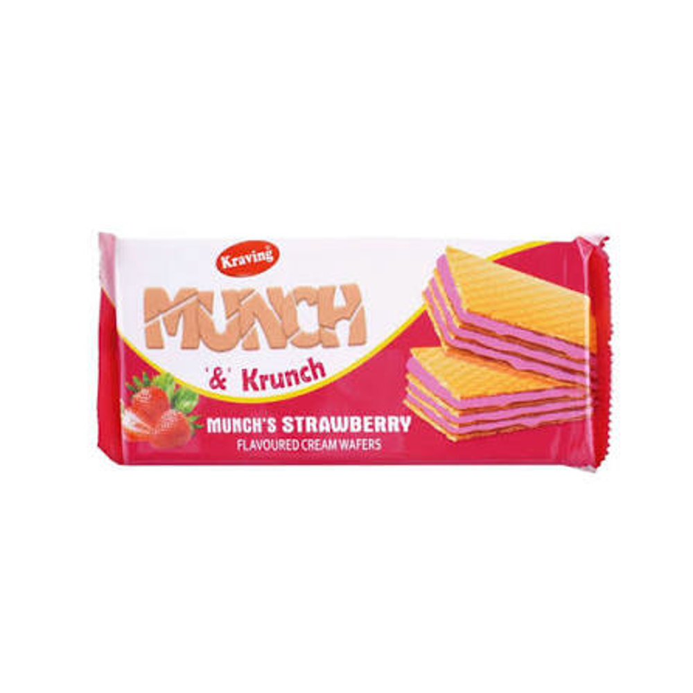 Picture of Kraving Munch & Krunch Strawberry Wafers 150GM