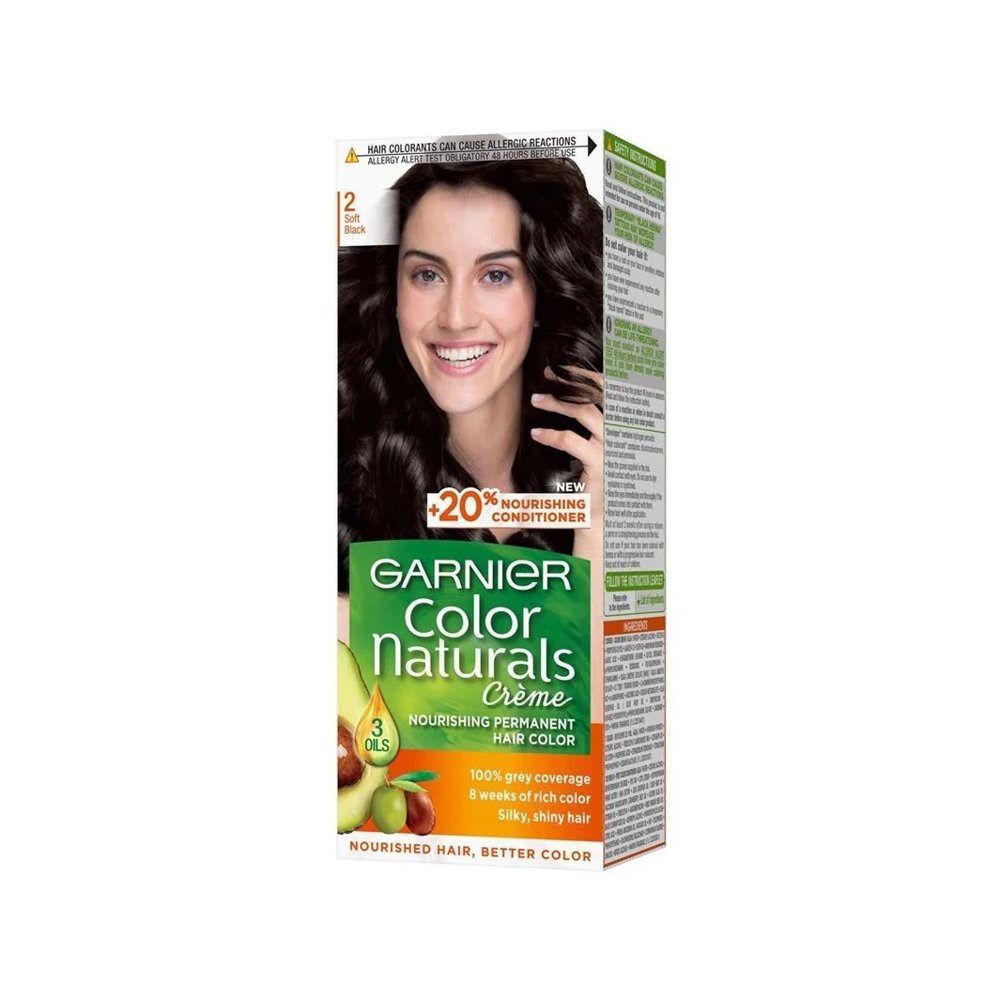 Picture of Garnier Hair Color Creme 2 Soft Black