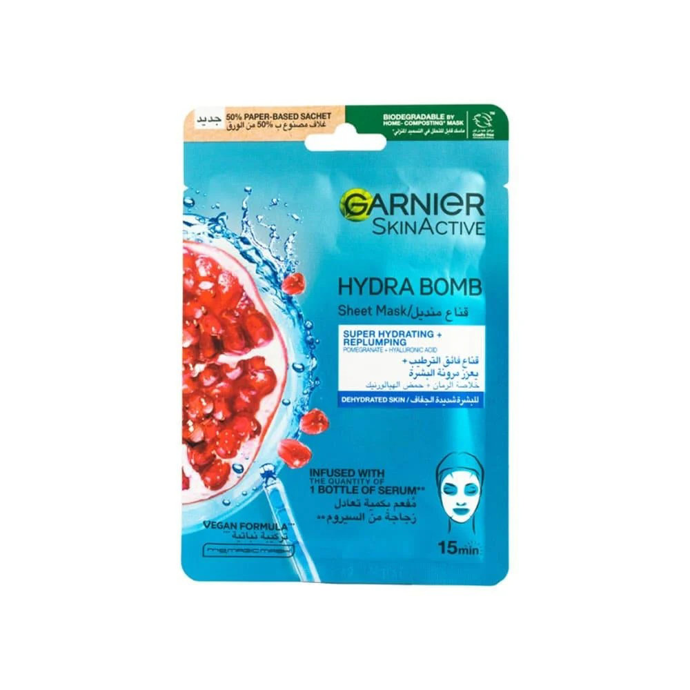 Picture of Garnier Hydra Bomb Pomegranate Face Mask 28GM